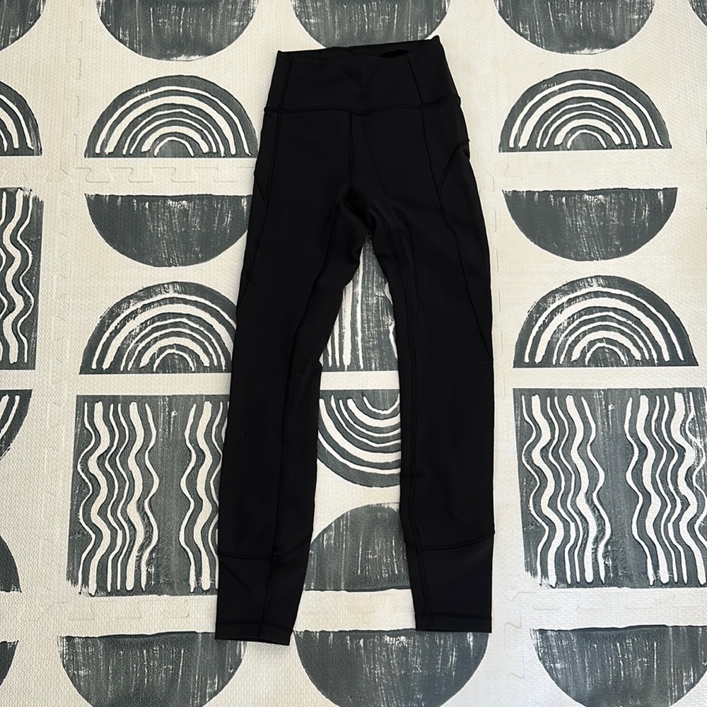 Lululemon fast and free leggings: black size 2